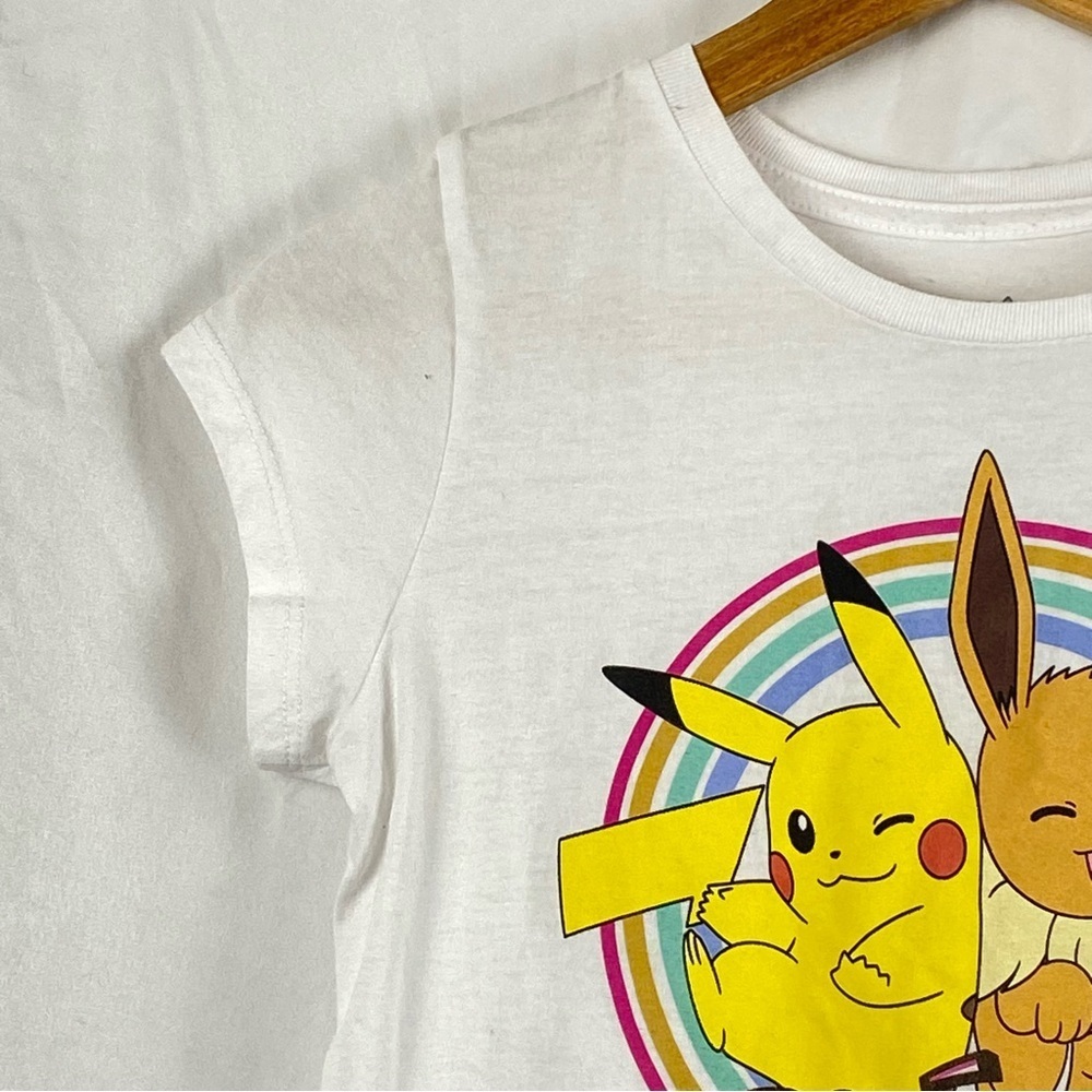 Pokemon Kids White T-Shirt Large 10/12 - Picture 6 of 16